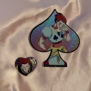 Hunter x Hunter Hisoka Sticker and Pin